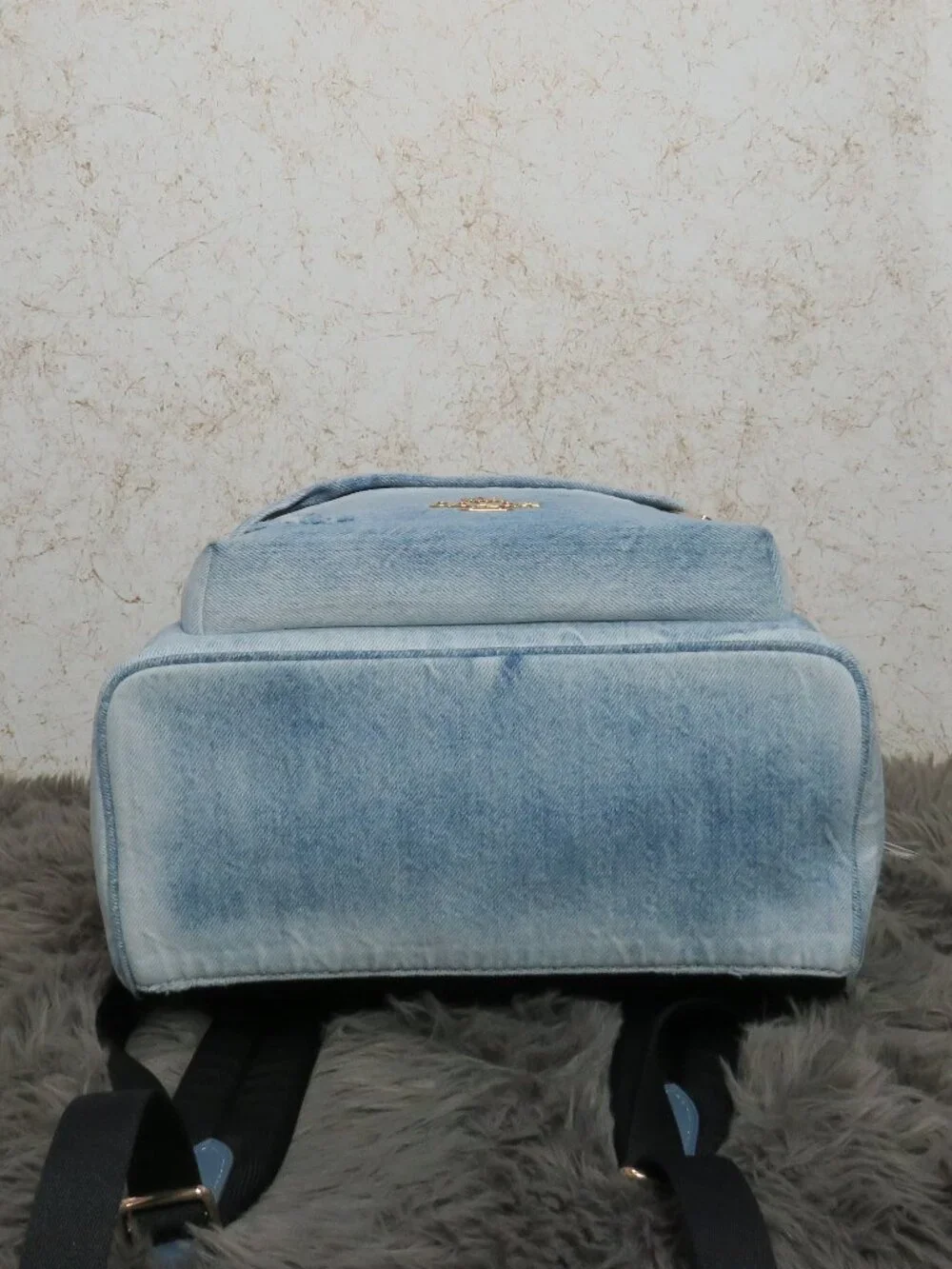 Coach Faded Denim Taylor Small Backpack (Light Indigo)